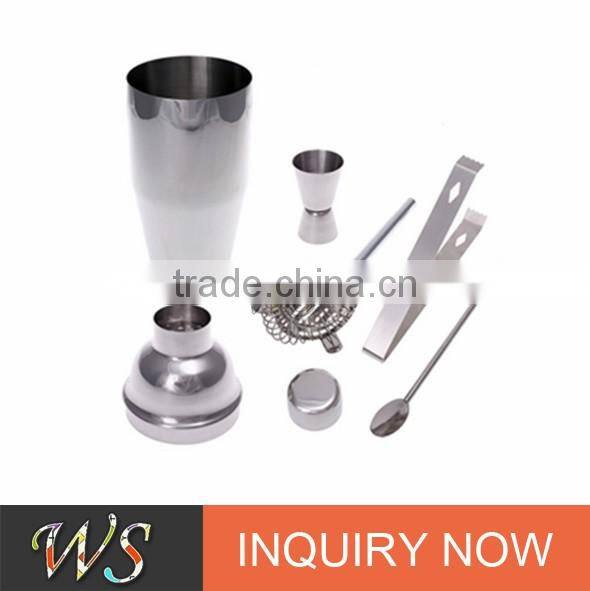 2017 famous high quality and popular mini cocktail shaker set