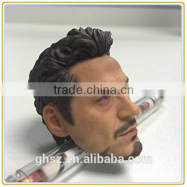 Amazing 1/6 iron -man hot toys downey jr. figure super head statuetee