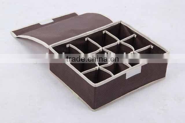 rectangular non-woven 12 lattice storage box