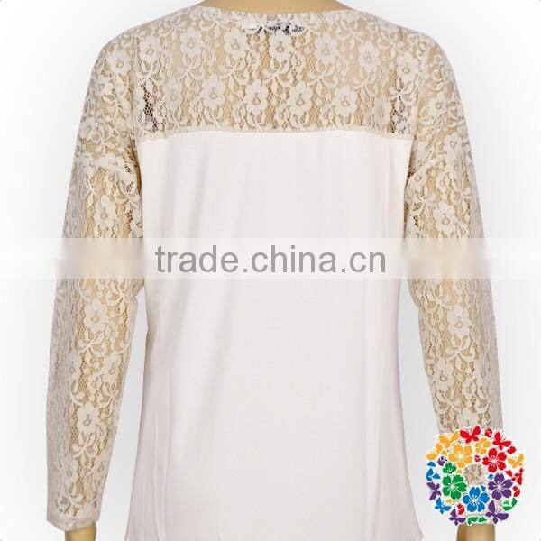 rose flower print women lace long sleeve shirt