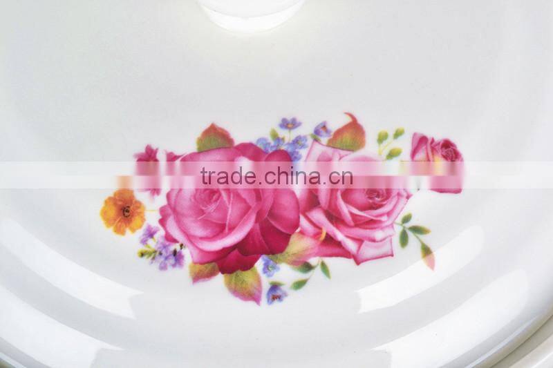 8" microwave ceramic pot with porcelain lid