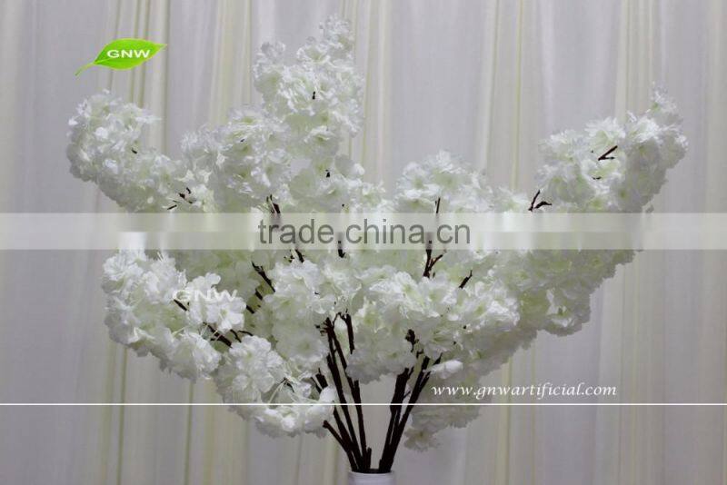 GNW BLB-CH1605017 Real touch PU Flower wholesale white cherry blossom for wedding decor