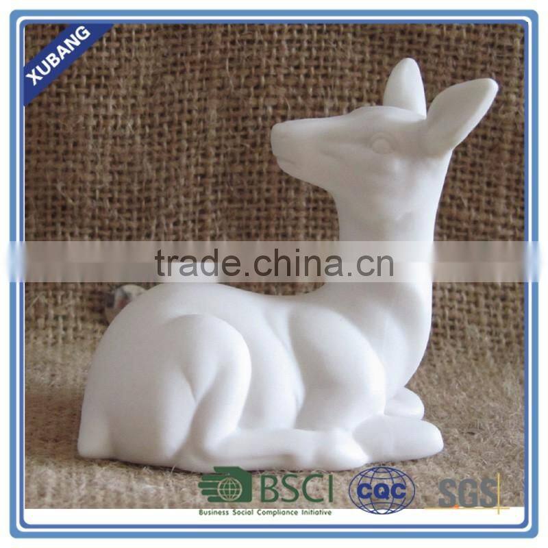 Mini deer White Ceramic Deer figurine