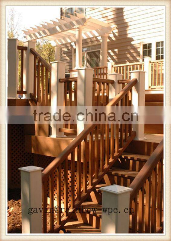 Hot sale and Factory price Engineered 150*150 mm wpc outdoor/indoor wpc handrail
