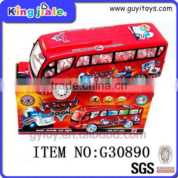 China supplies custom safe material cheap metal bus toy