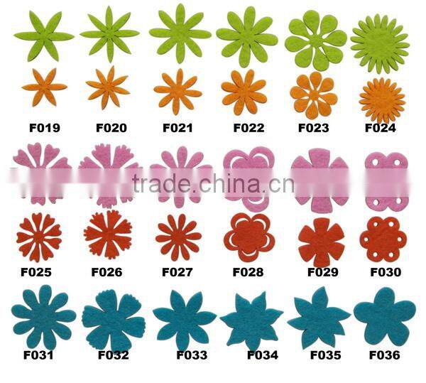 hot sale eco friendly new products promotional gift wholesale ornaments felt cheap artificial fabric flower on alibaba express