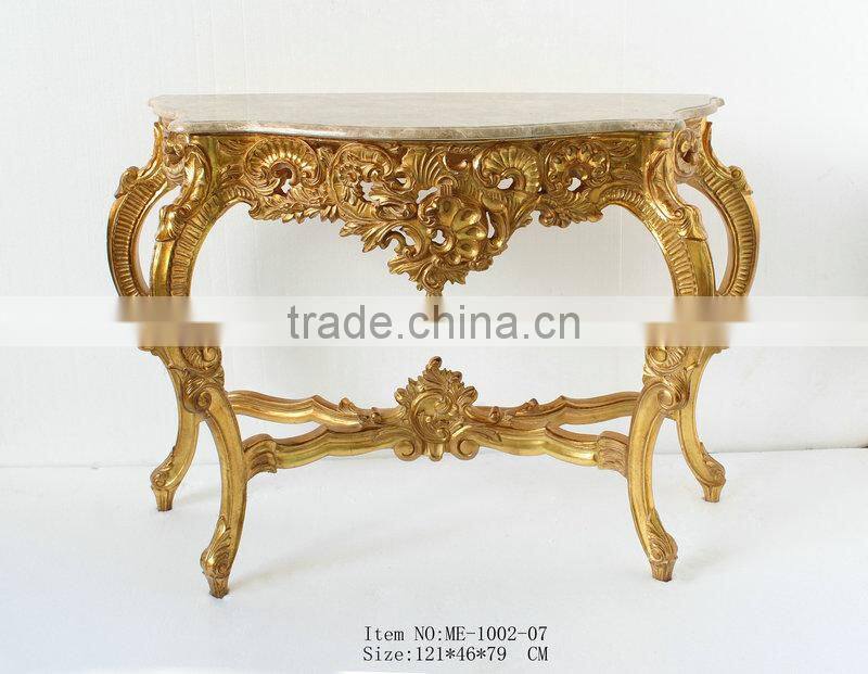 elegant antique Silver console table for living room
