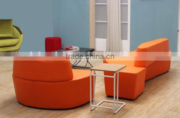 Amazing high fashion project furniture modern colorful backrest sofa chair free style waiting seats for shopping center