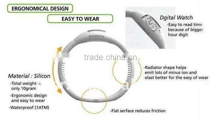 silicone ion sports watch silicone strap super thin silicone watch