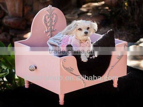 Luxury dreams of hollywood pet bed in tiffany blue/pink, made by soild woon for dog or cat (BG800013)