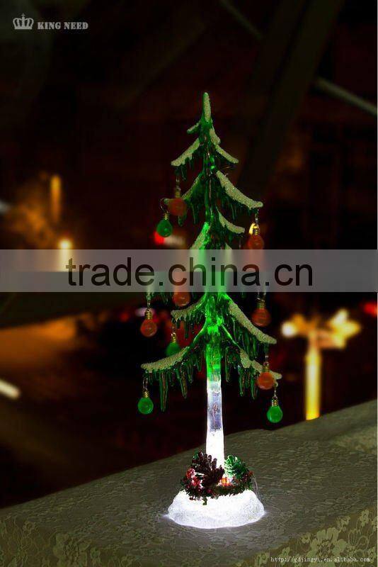Frozen Acrylic Christmas Tree With Small Night Light