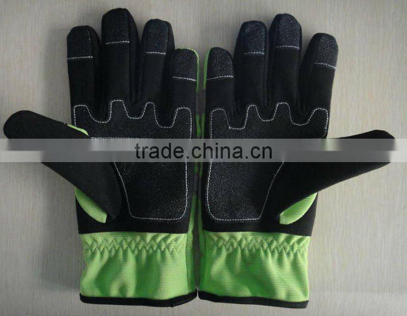 High Visibility Mechanics Gloves ZJM43