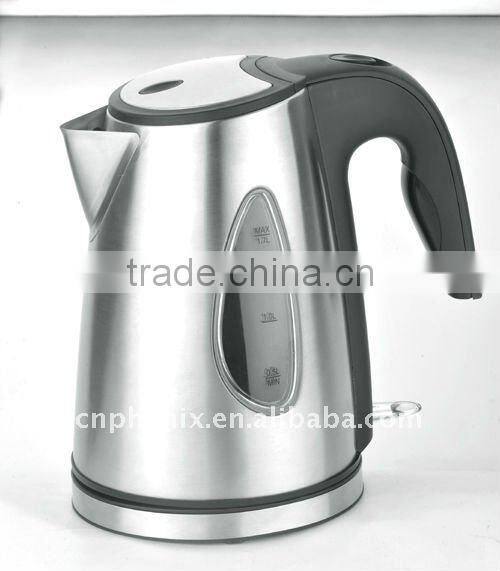 New style 1.7L Stainless steel electric cordless water kettle