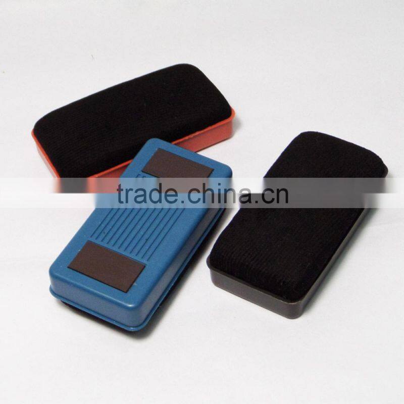 Quality 14.5cm plastic magnetic white board eraser