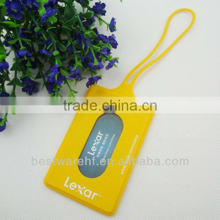 Fashion silicone promotion gifts,business card holder luggage tags