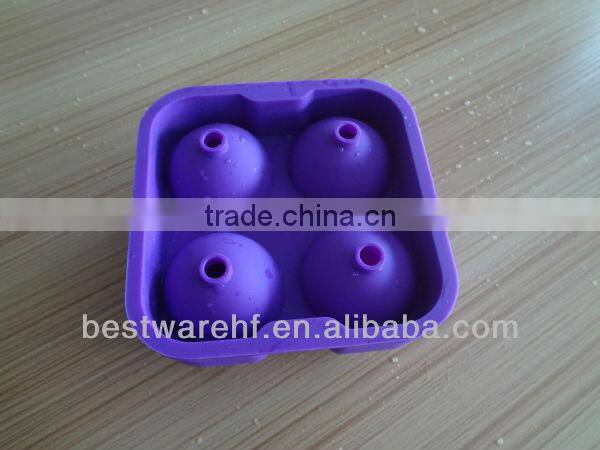 6 cups FDA silicone ice ball mold maker in Shenzhen Guangdong China