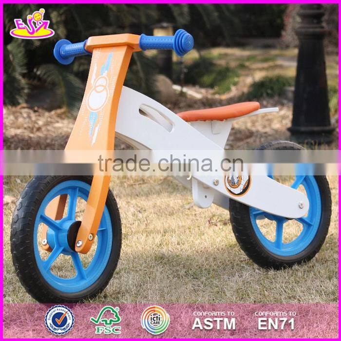2017 New design best toddlers wooden balance bike for 2 year old W16C165