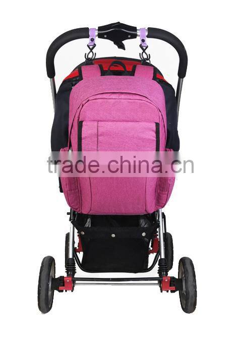 Deluxe fashion multi-functional diaper bag for stroller