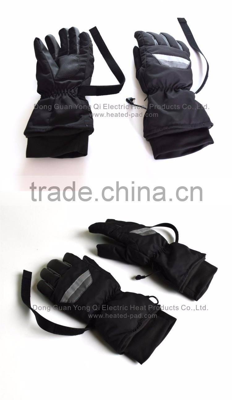 3.7V 4.4V Li-Ion battery ski heating gloves, rechargable battery ski heat gloves