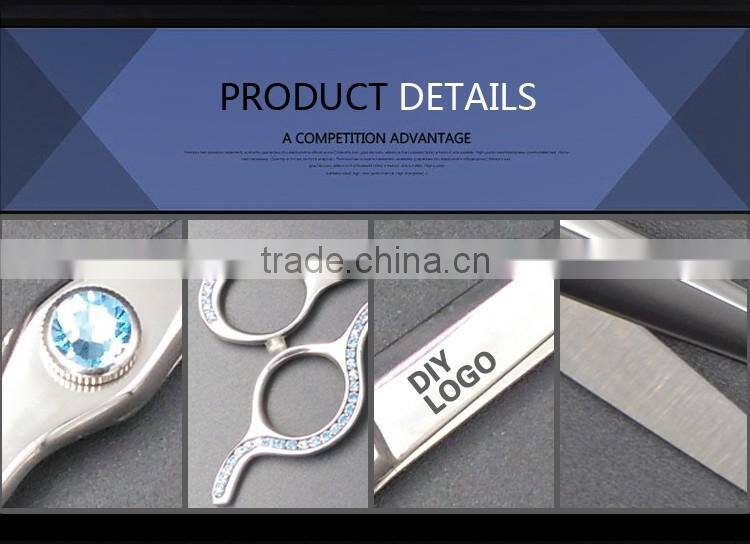 QJ-HS104 Customized Japanese Steel Slim Blade Hair Scissors Set For Professional Hair Cutting Scissors