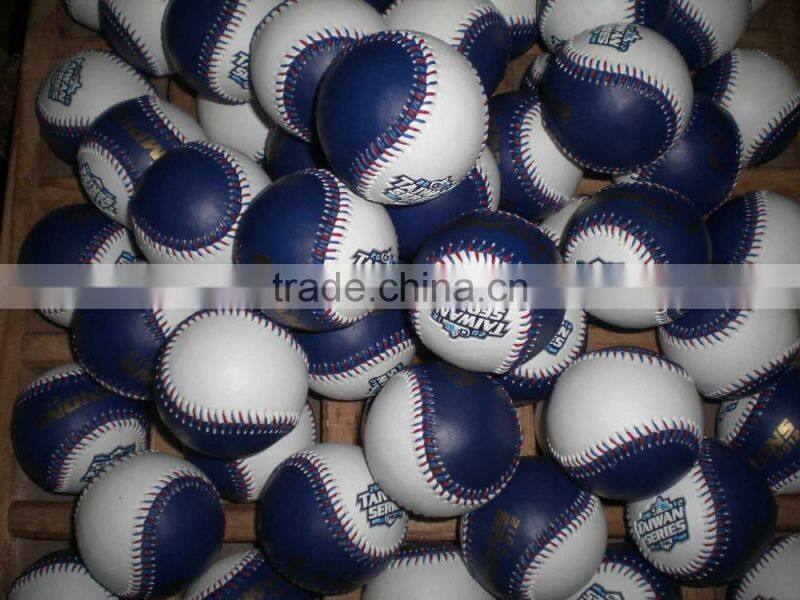 high quality&cheap price 9 inch 108 needles custom PU leather cork core softball&baseball