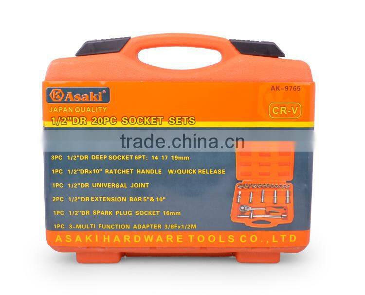 Hot selling hand socket wrench tool set AK-9765