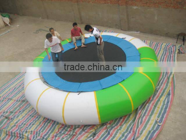 Custom PVC Bouncer Inflatable water Trampoline Children and Adults Water Fun Toy