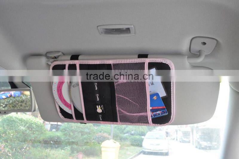 Sun Shade CD Sunglass Holder , Car Visor Organizer