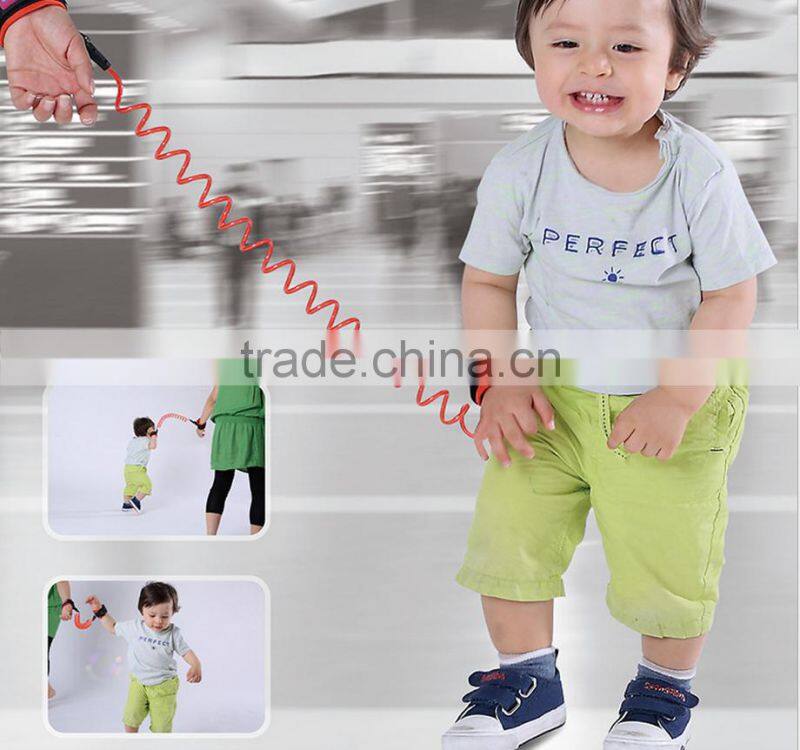 kids safety wrist rein harness strap elastic string toddler anti loss children wrist link collapsible rope cannot cut off
