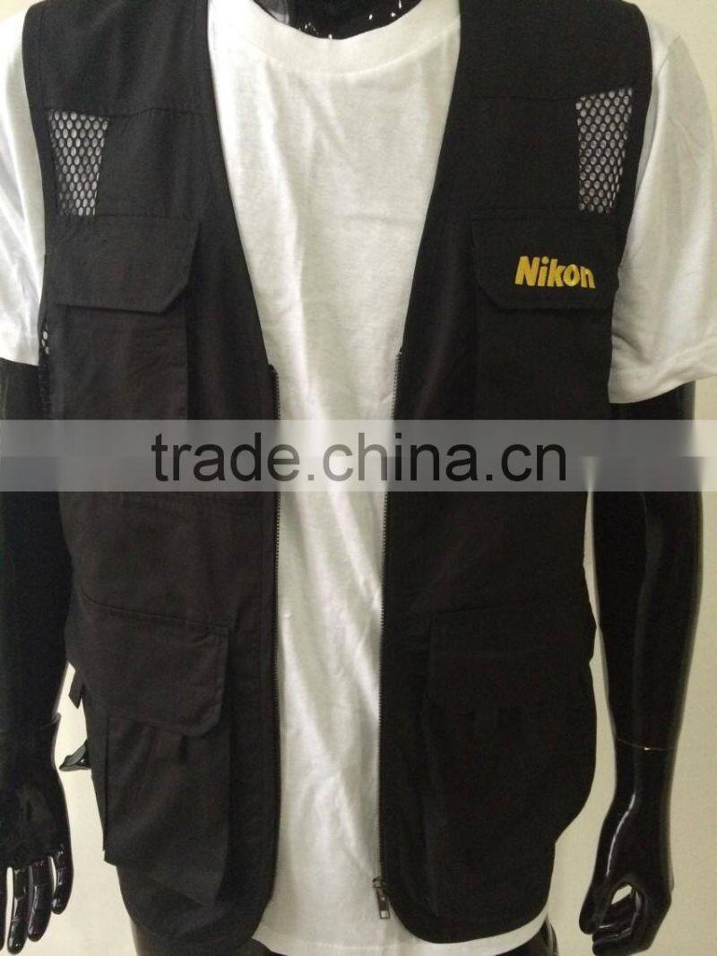 Multipocket shooting vest uniform vests with pockets mesh vest