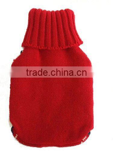 2000ml classic knitted hot water bottle with cover for Christmas Day