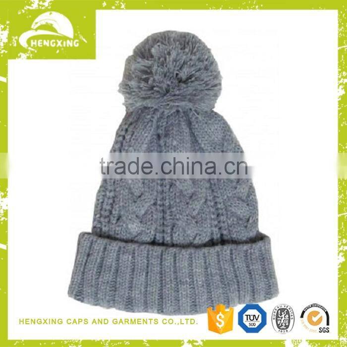 New arrival Wholesale snowboard ski pom pom beanie hat