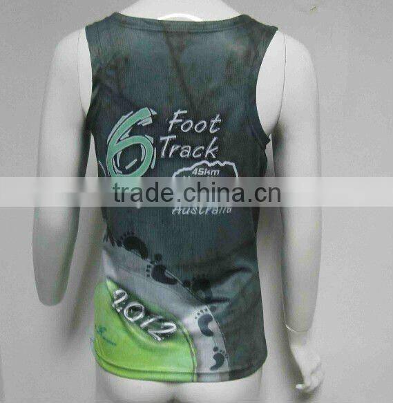 Newest Coolmax Sublimated running singlet