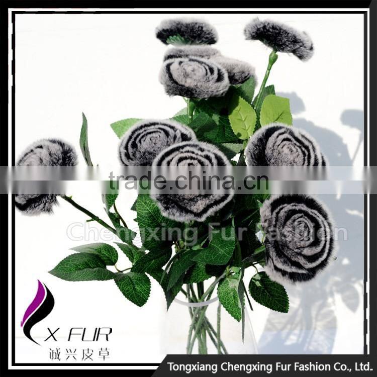 CX-A-69A Lastest Design Hot Popular Rex Rabbit Fur Walmart Wedding Flower