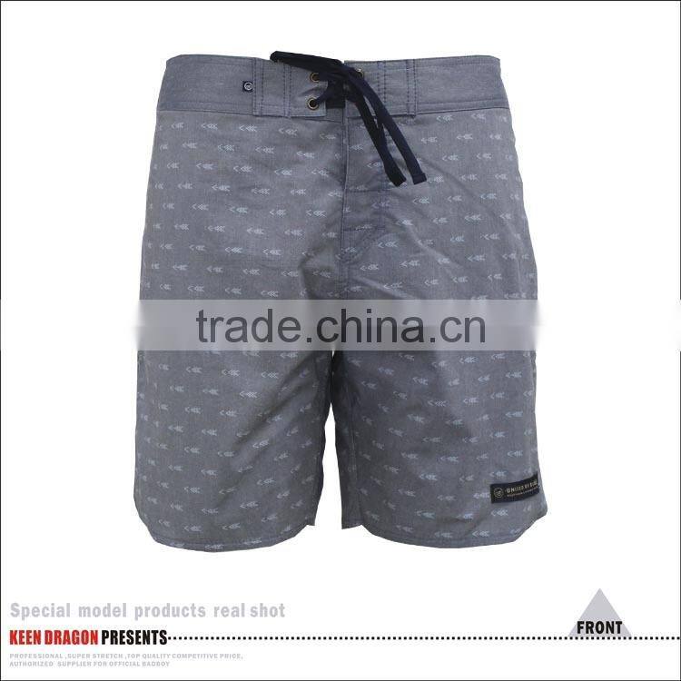 High Quality Oem Design Cotton Polyester Stretch Mens Board Shorts