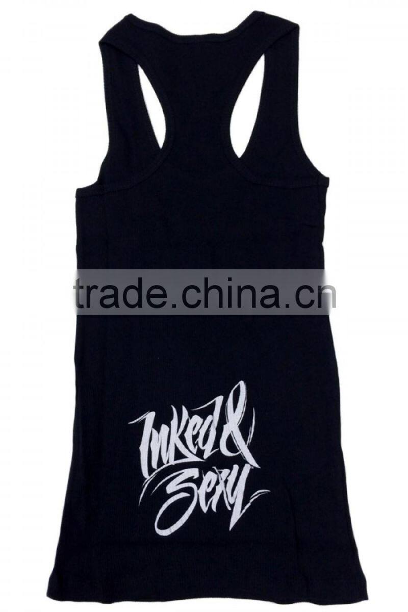 Women fitted tank top from cheap tank tops manufacturer