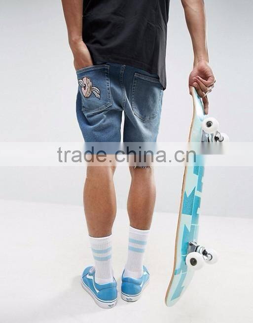 2017 New style shorts jeans fashion street style denim jeans for men
