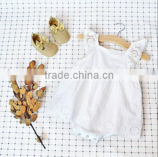 Toddler White Bubble Clothing Lace Ruffle Baby Newborn Gift Romper Baby Girl