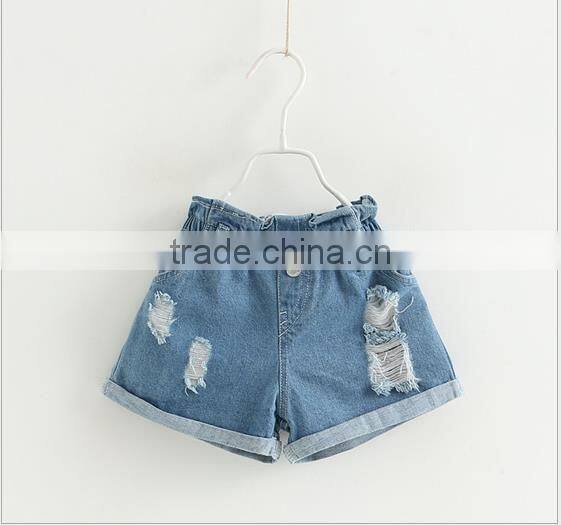 S60382B 2017 Hot sale Children's cotton girls cute summer High waisted pants
