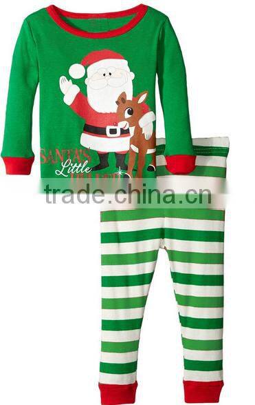 merry christmas children clothing sets kid wear