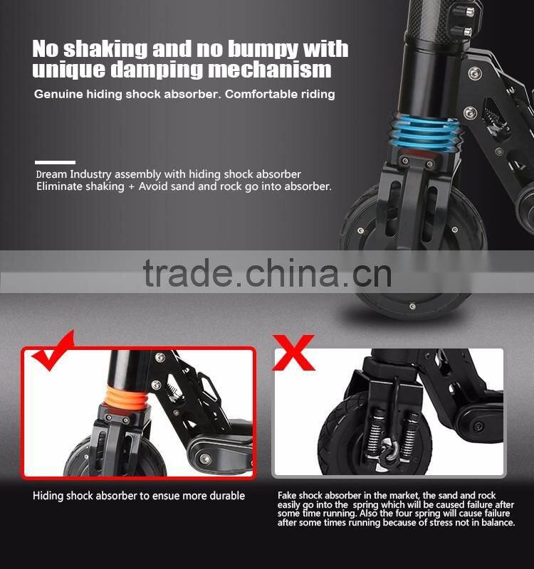 2017 New Suspension fork Motorcycle Carbon Fiber Fat Tire City Coco 2 Wheel Harley Electric Scooter