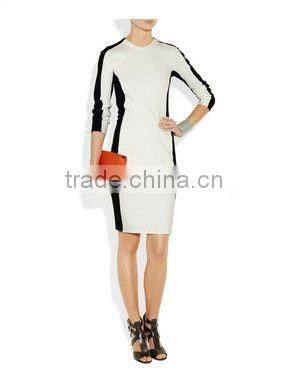 New Arrival Slim Block Bodycon Dress 3033