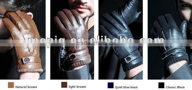 small MOQ wholesale man leather gloves