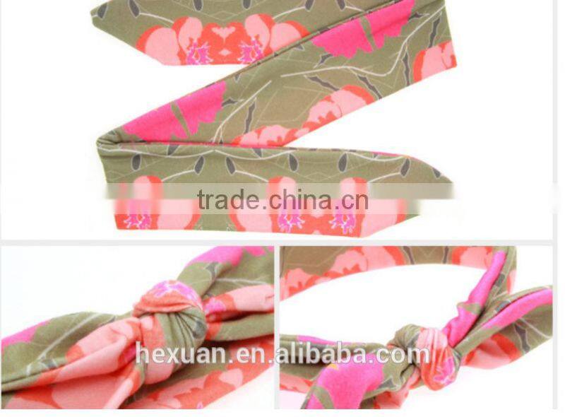 Fashionable Kids Printed Cross Baby Girls Hairband Children Hair Accessories