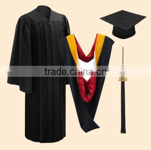 Customized shiny graduation gown from Shanghai Shoujia