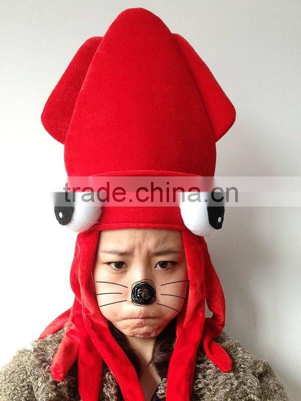 factory sale red color carnival products octopus hat