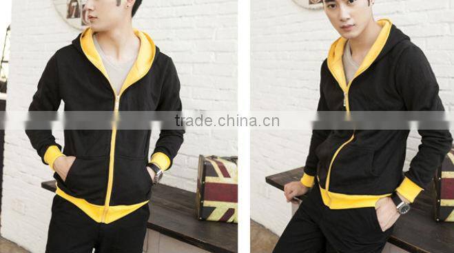 Wholesale Custome Blank Man Hoody With YKK Zipper