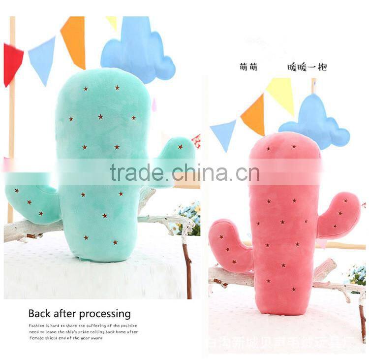 Ins Hot Sale Soft Cactus Plush Cushion Pillow For Office Car Seat Bedroom