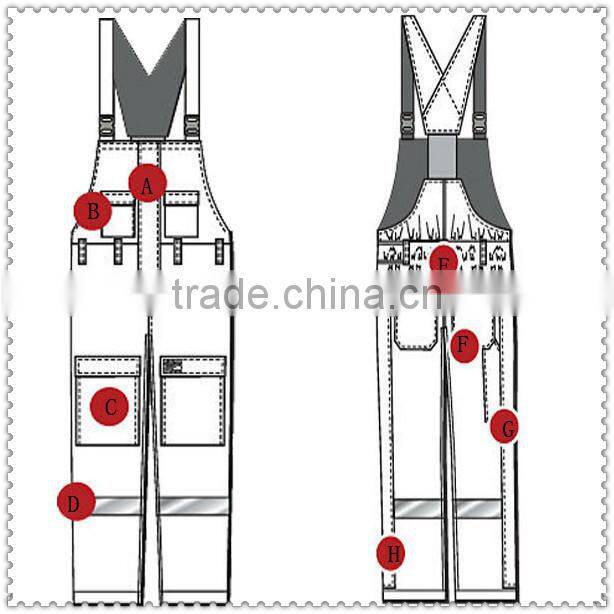 Inherently Flame Resistant and Anti-Static Bib Overall