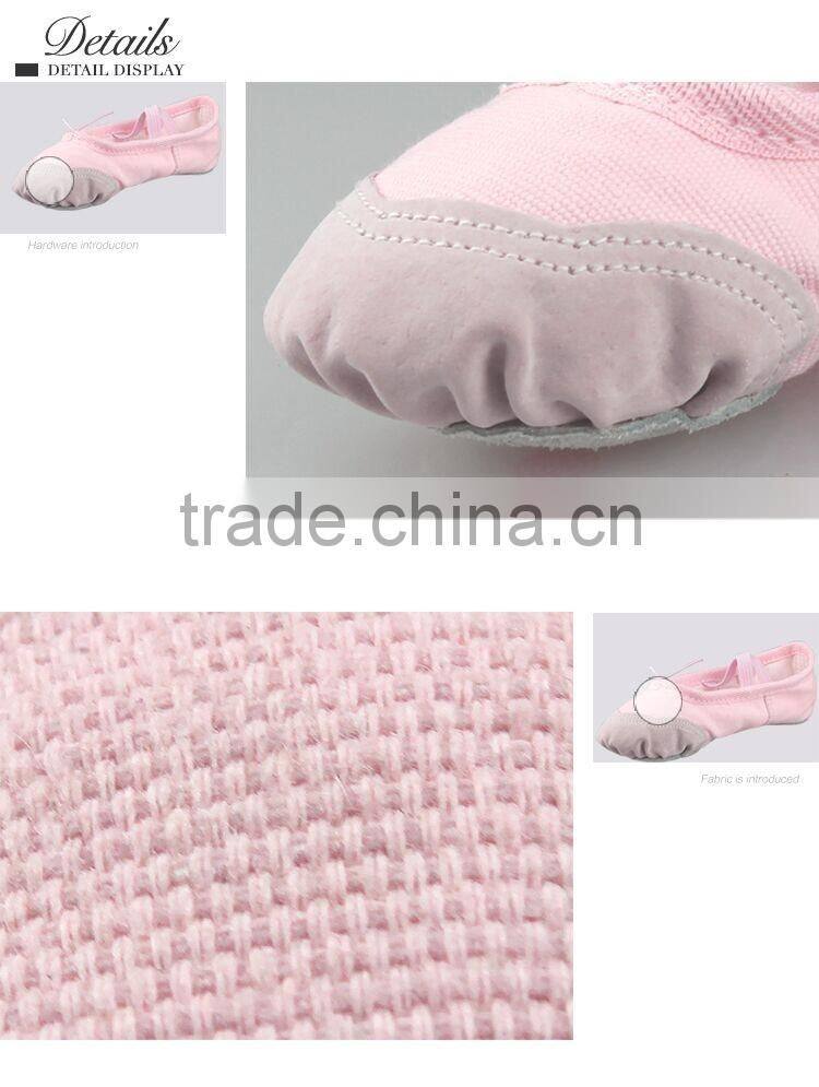 Standard Girls Baby Kids Ballet Slippers Wholesale Split Soft Sole Ballet Dance Shoe Red Black White Beige Pink